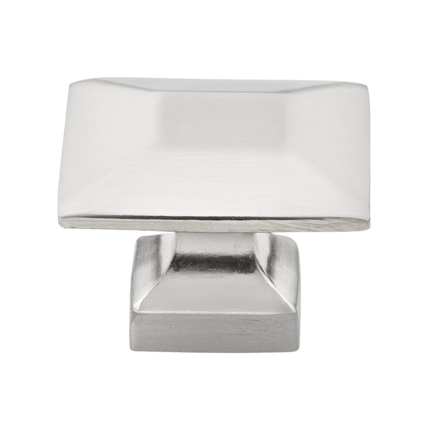 Gliderite Hardware 1-3/8 in. Satin Nickel Modern Square Cabinet Knob, 5PK 5101-SN-5 - main